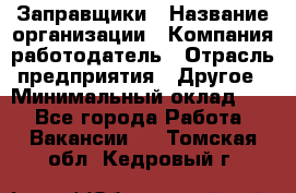 Заправщики › Название организации ­ Компания-работодатель › Отрасль предприятия ­ Другое › Минимальный оклад ­ 1 - Все города Работа » Вакансии   . Томская обл.,Кедровый г.